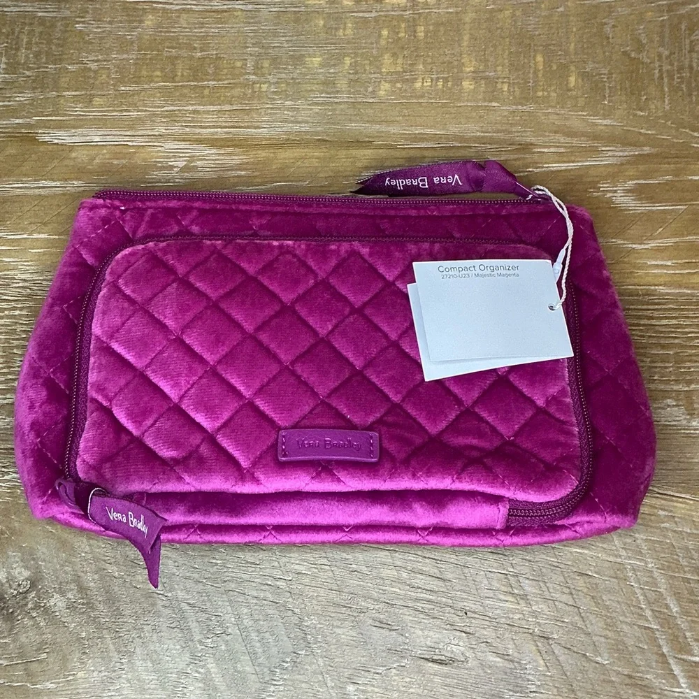 NWT Vera Bradley Majestic Magenta Compact Organizer